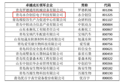 永合創(chuàng)信再獲榮譽--卓越成長領軍企業(yè)